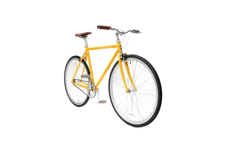 Thoroughbred Single Speed Road Bike Saffron Yellow-1